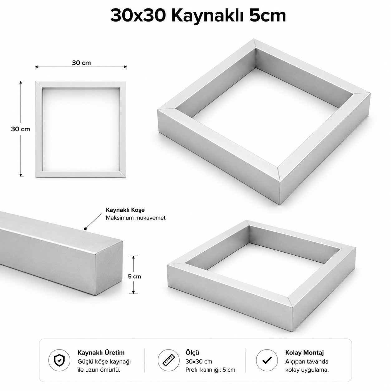 30x30 Kaynaklı 5cm görseli
